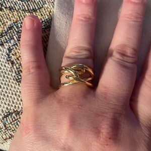 Kendra Scott Myles Band Ring Gold-Tone Women's Ring- size 8